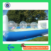 Aire sellado inflable al aire libre jabón campo de fútbol a la venta, inflable jabón campo de fútbol